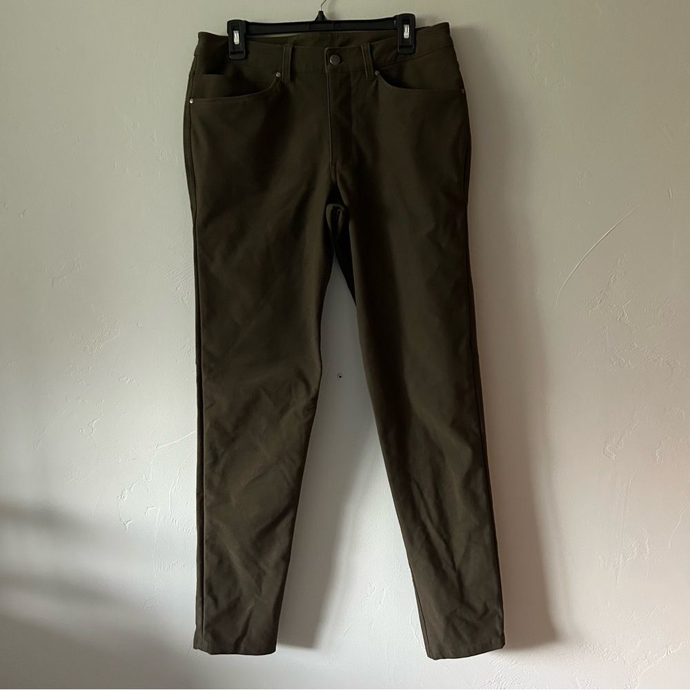 Lululemon ABC Slim-Fit Pant Utilitech Dark Olive Size 32 Casual